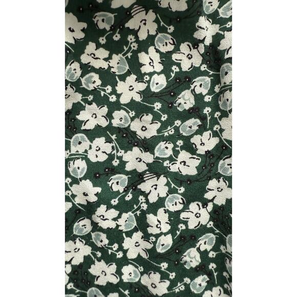 Reformation Crimini Dress Green Floral Side Slit Midi Slip Dress Women’s Size 6 - Picture 2 of 12